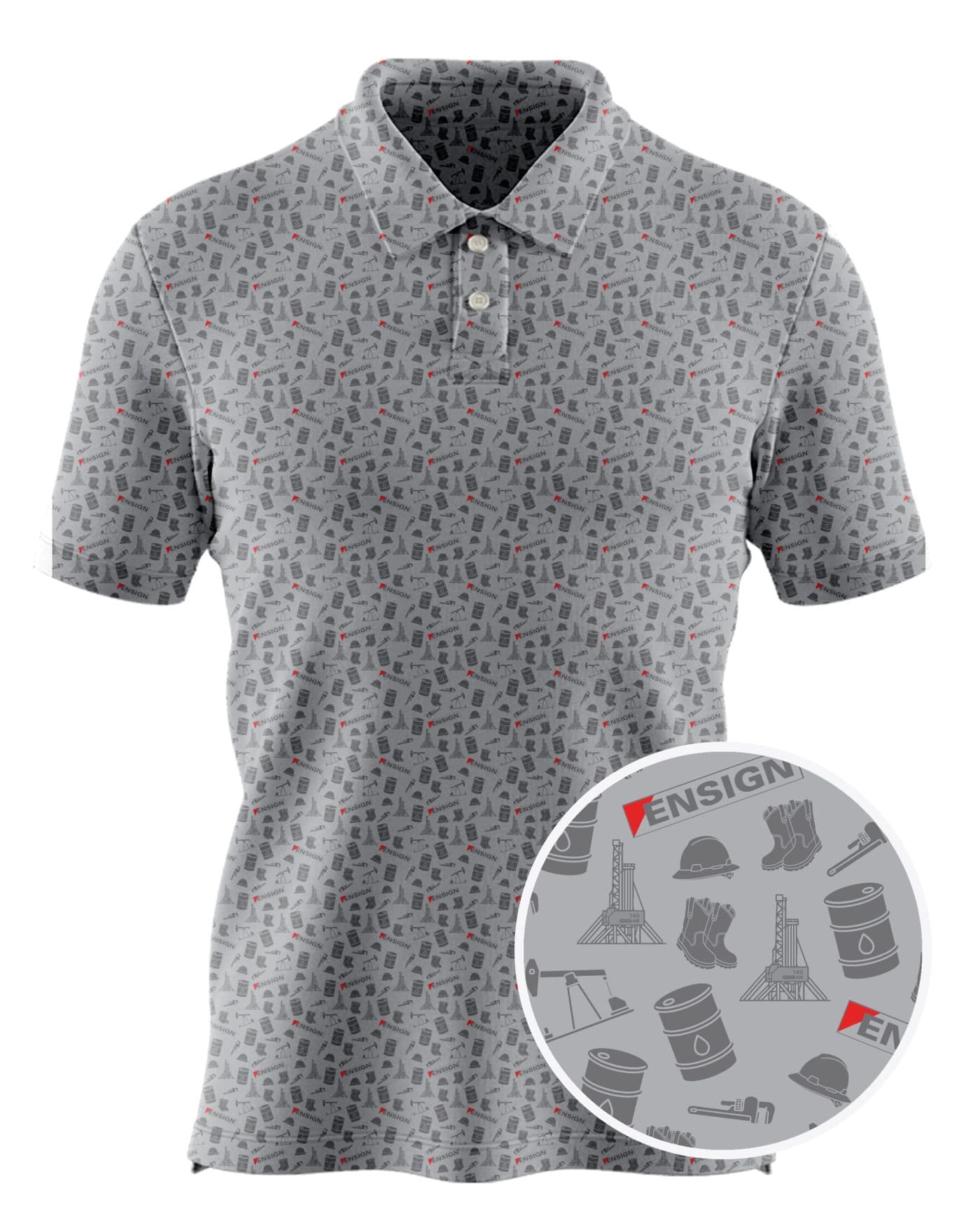 Ensign custom all-over print polo