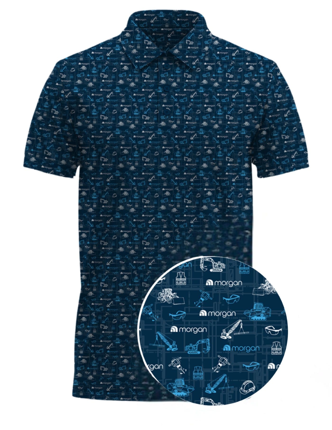 Morgan custom all-over print polo