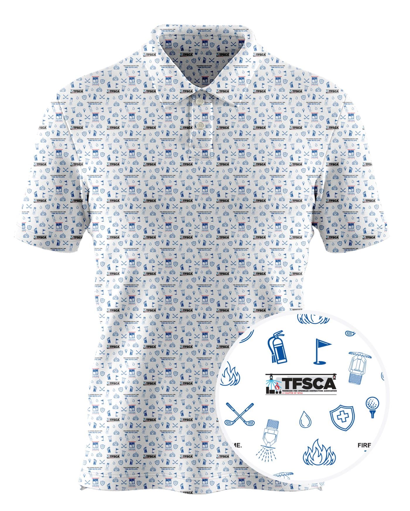 NFSA custom all-over print polo