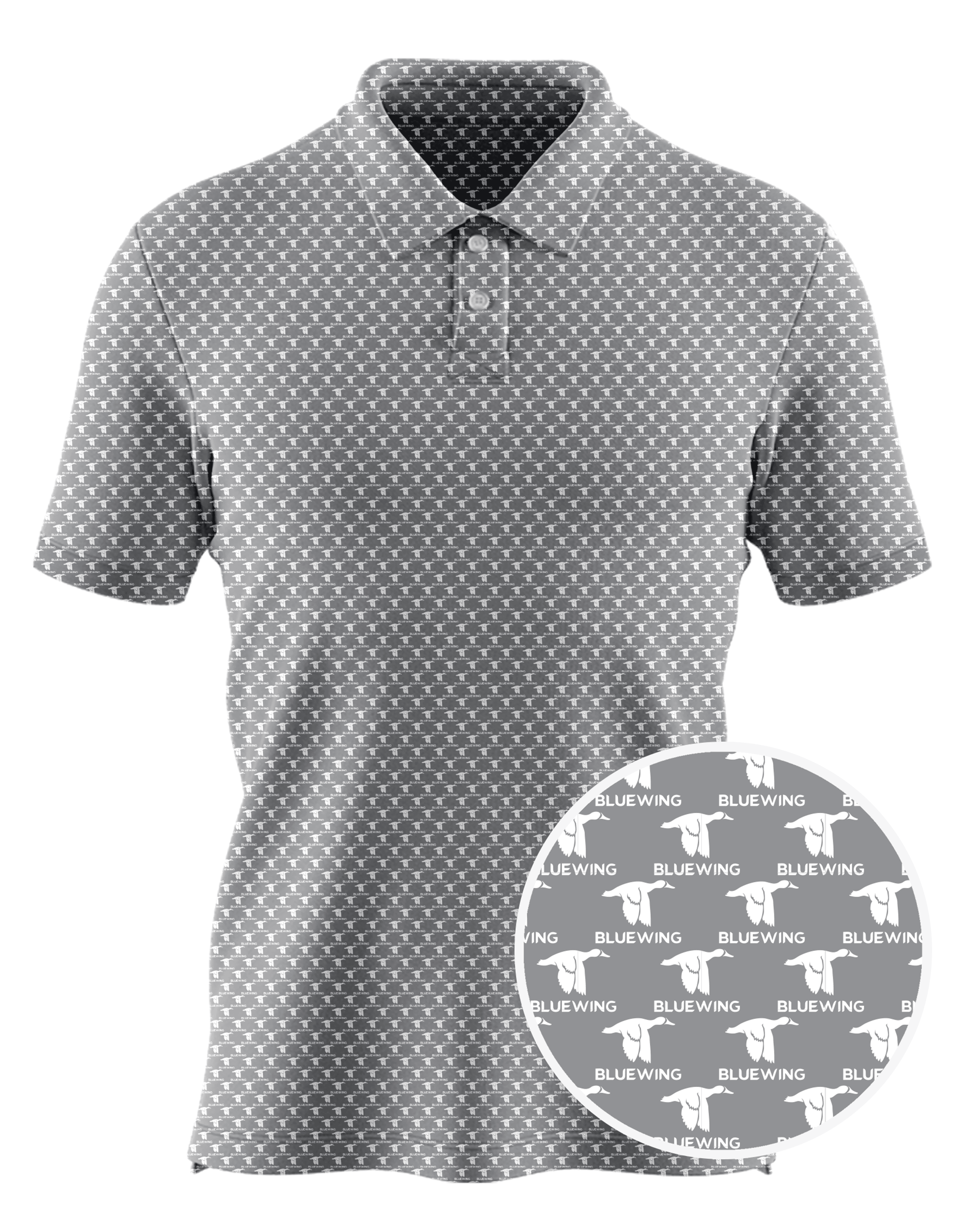 Blue Wing Municipal Contractors LLC custom all-over print polo