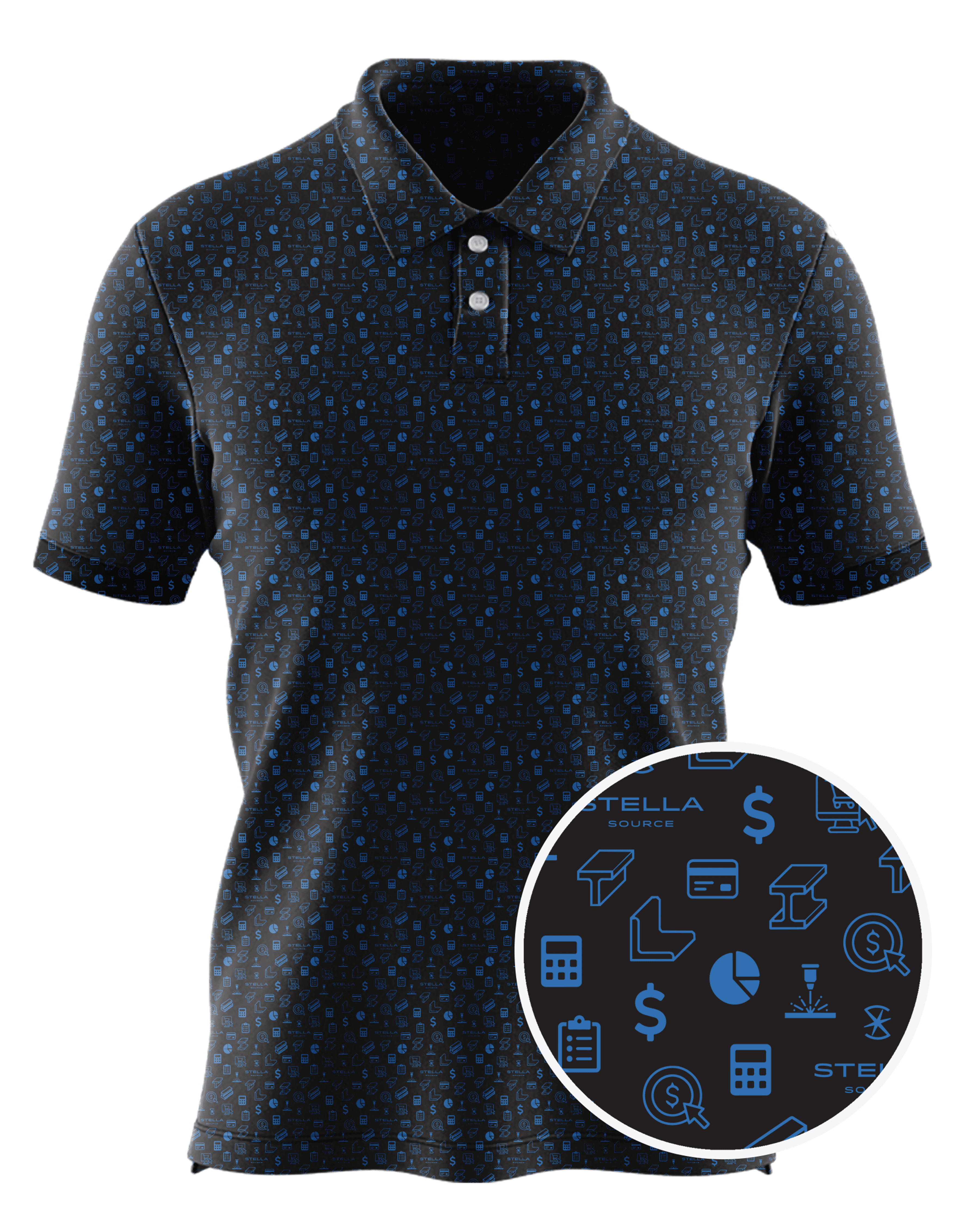 Stella Source custom all-over print polo