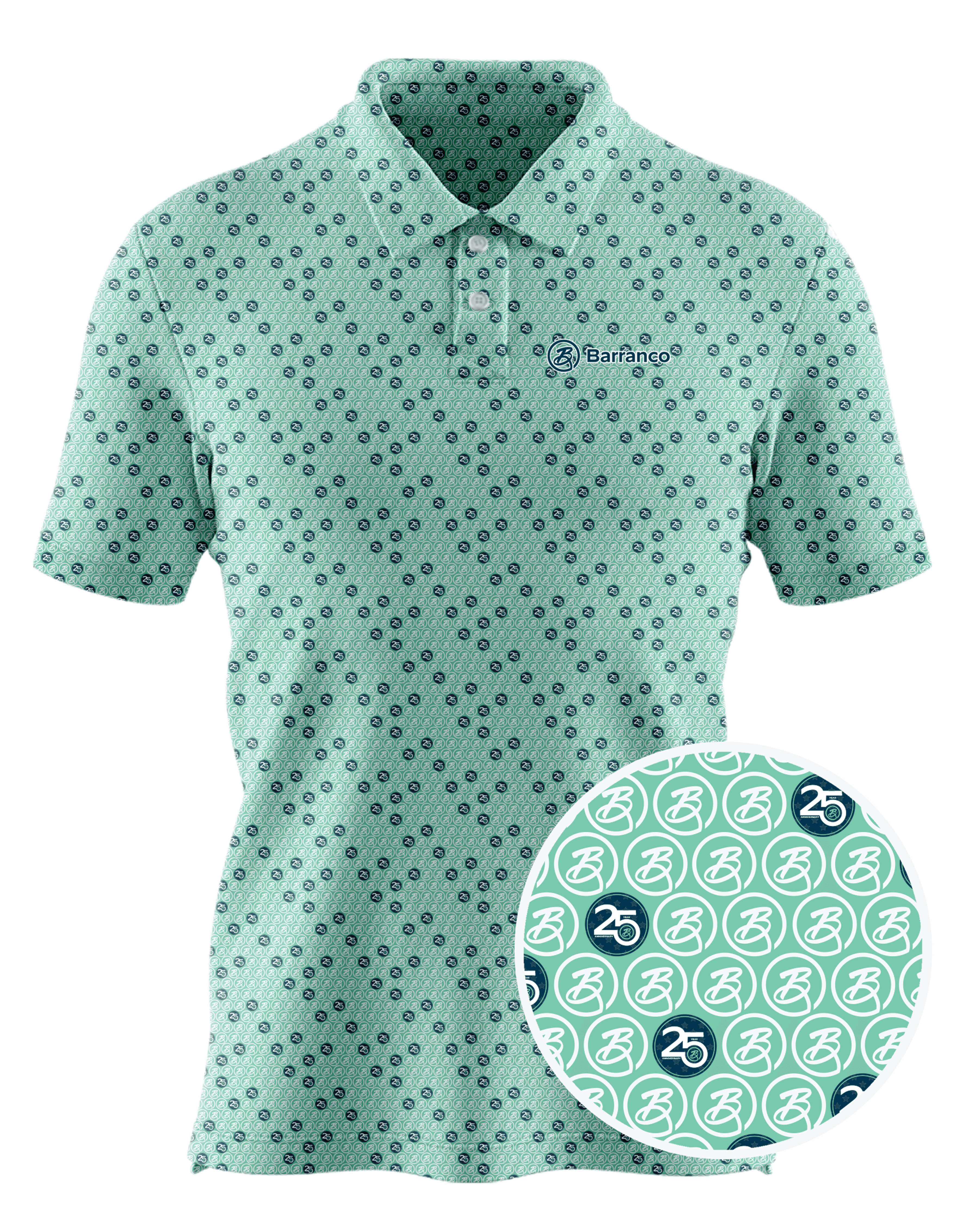 Barranco Enterprises, Inc. custom all-over print polo