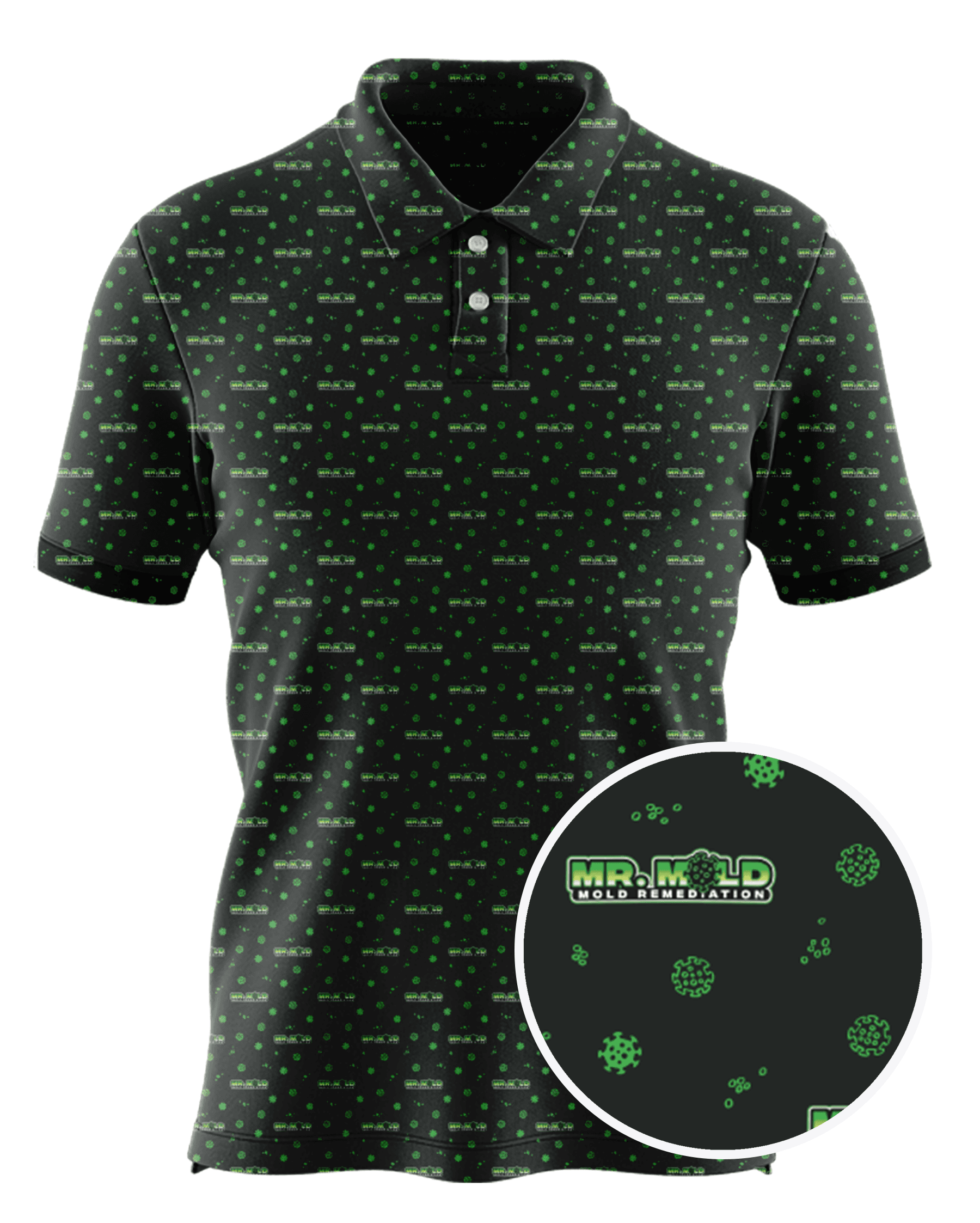 Mr Mold Of Traverse City custom all-over print polo