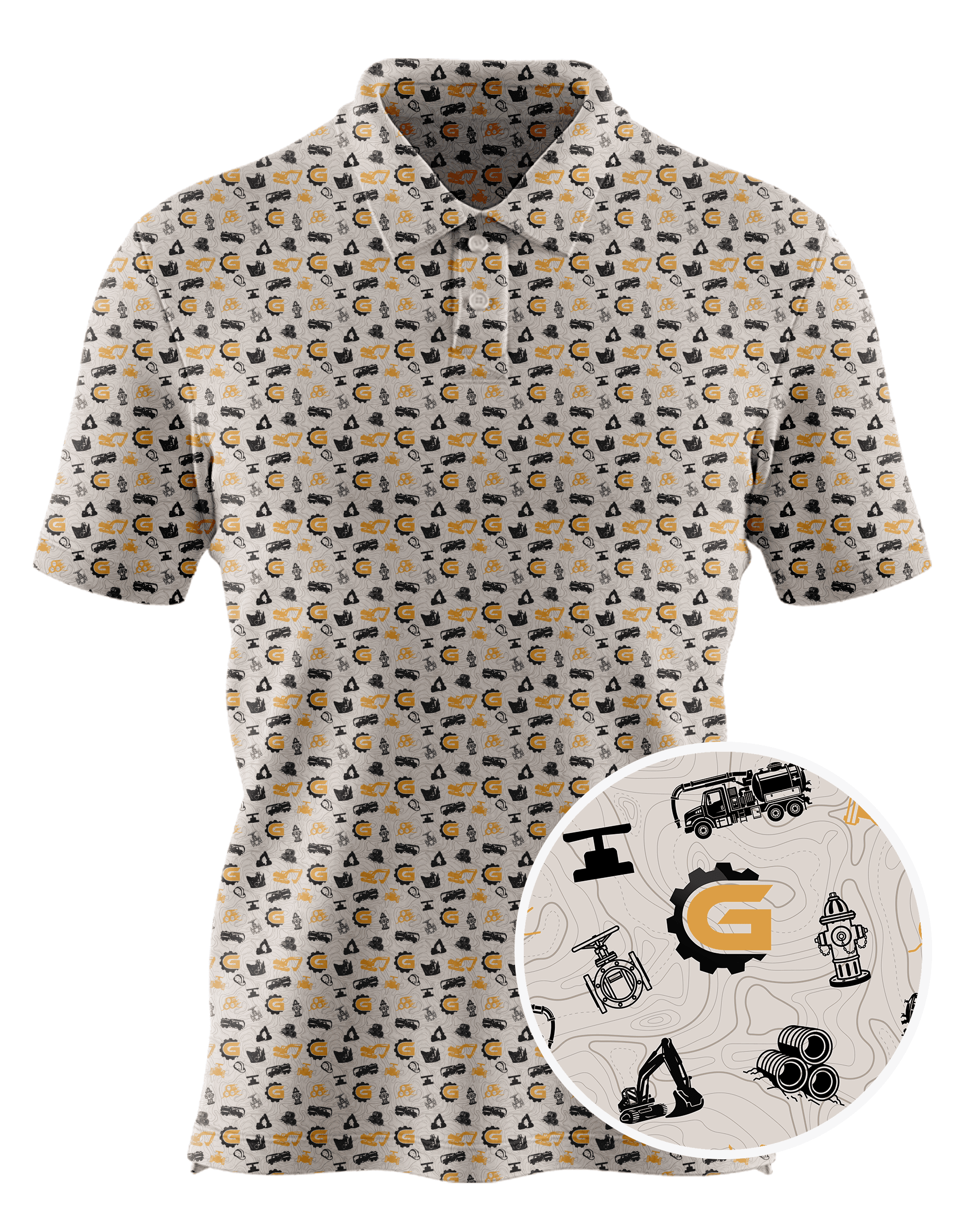Gulfcoast Utility Constructors, Inc. custom all-over print polo