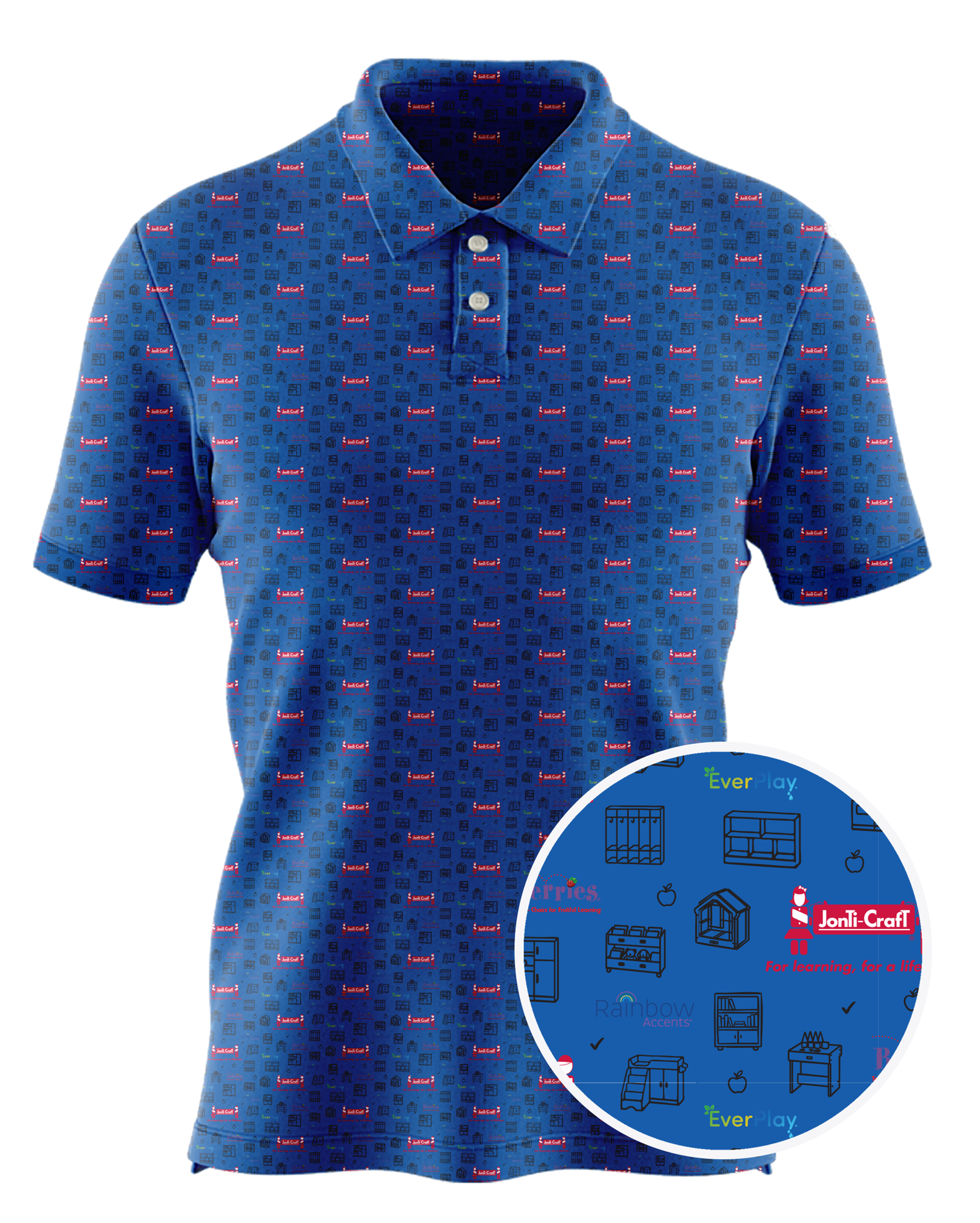 Jonti-Craft, Inc custom all-over print polo
