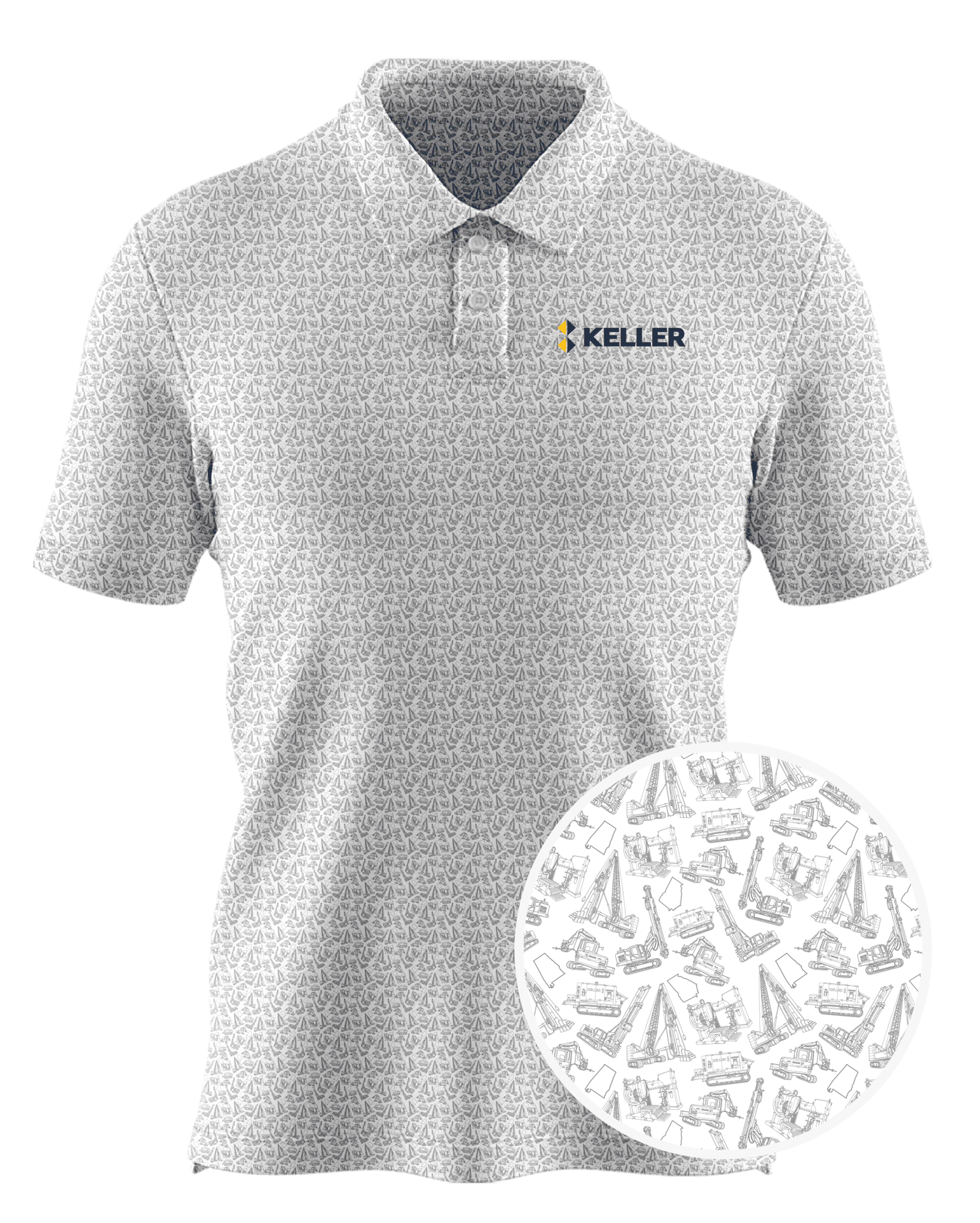 Keller custom all-over print polo
