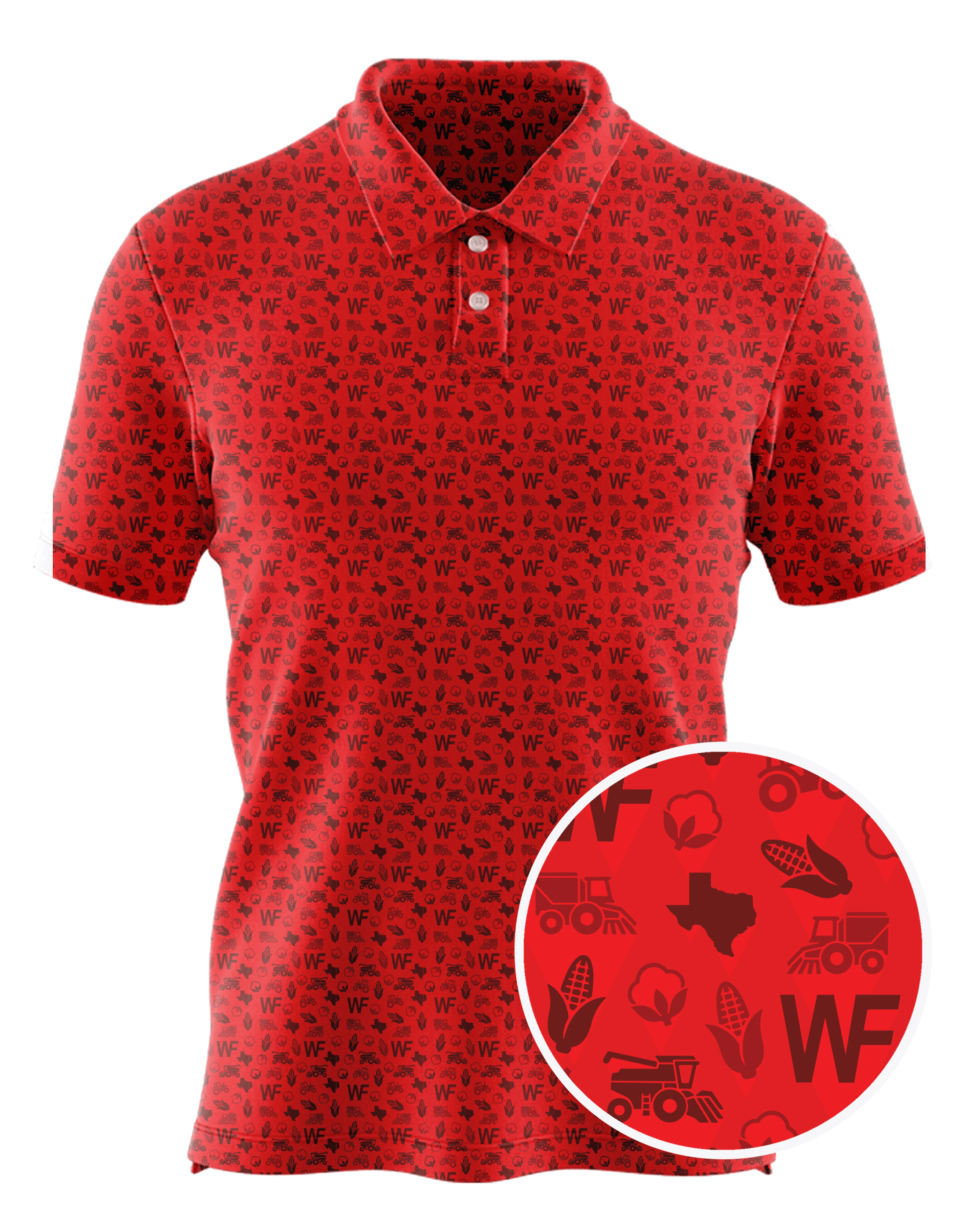 WILLIAMS FARMS custom all-over print polo