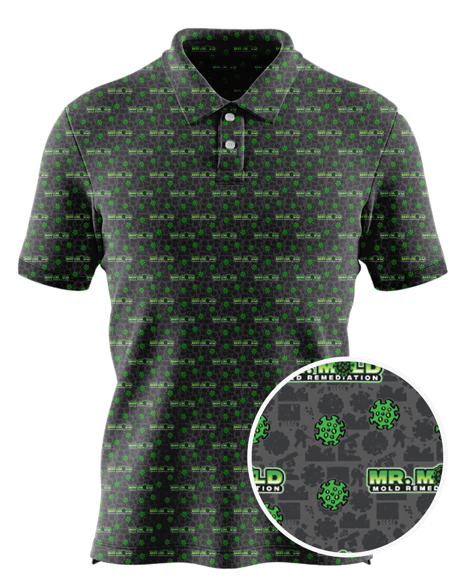 Mr Mold Of Traverse City custom all-over print polo