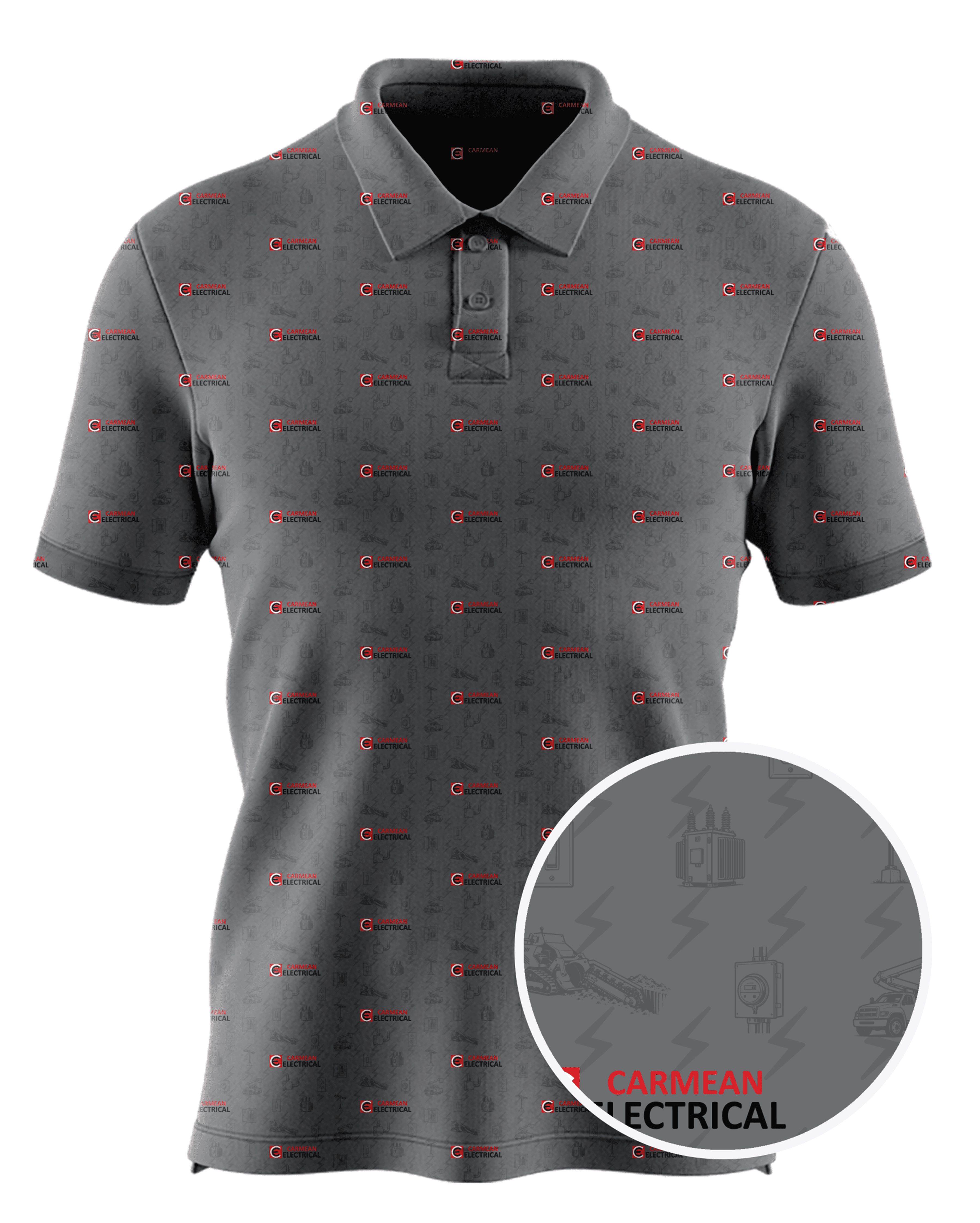Carmean Electrical Services Inc custom all-over print polo