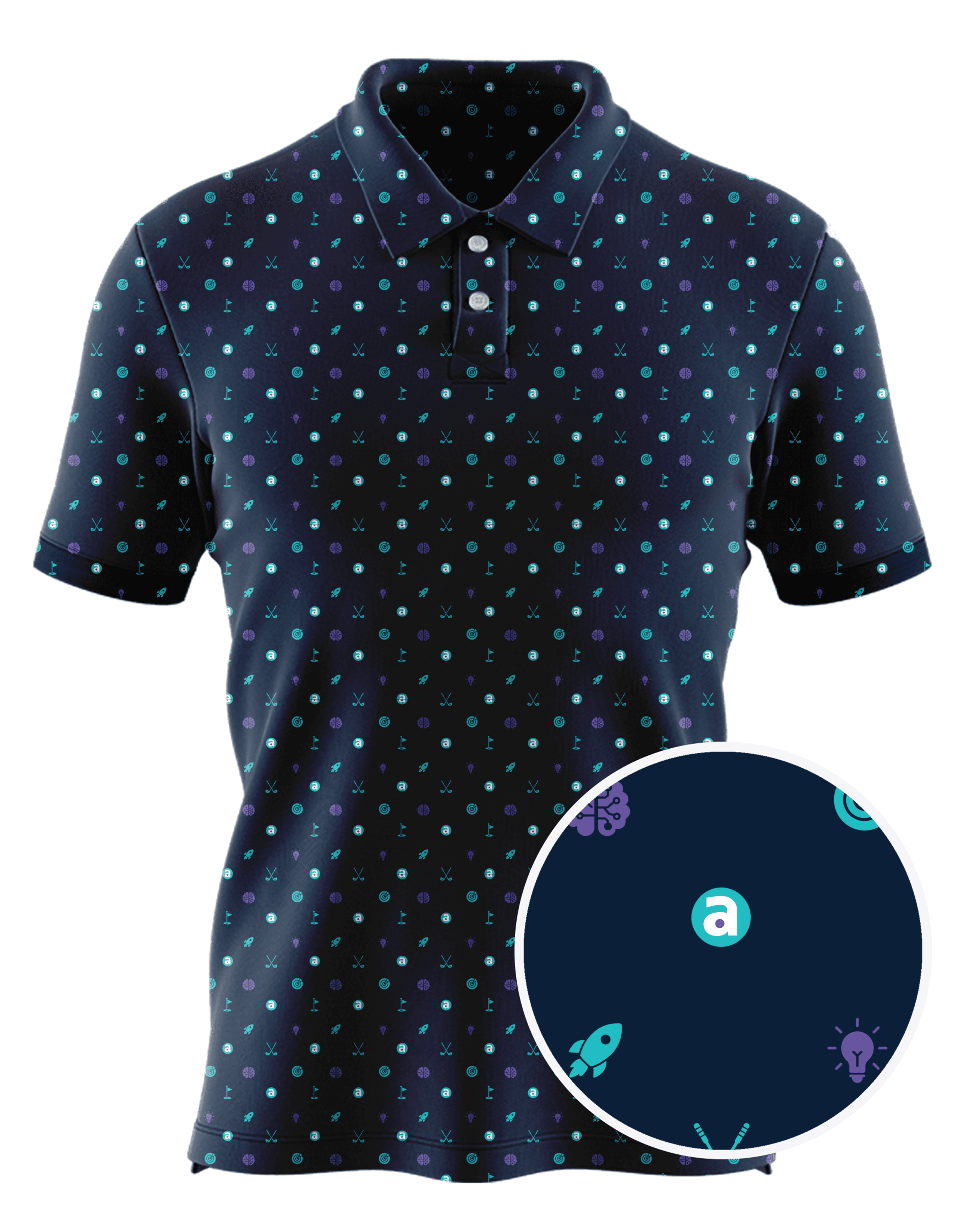 Accelety Marketing custom all-over print polo