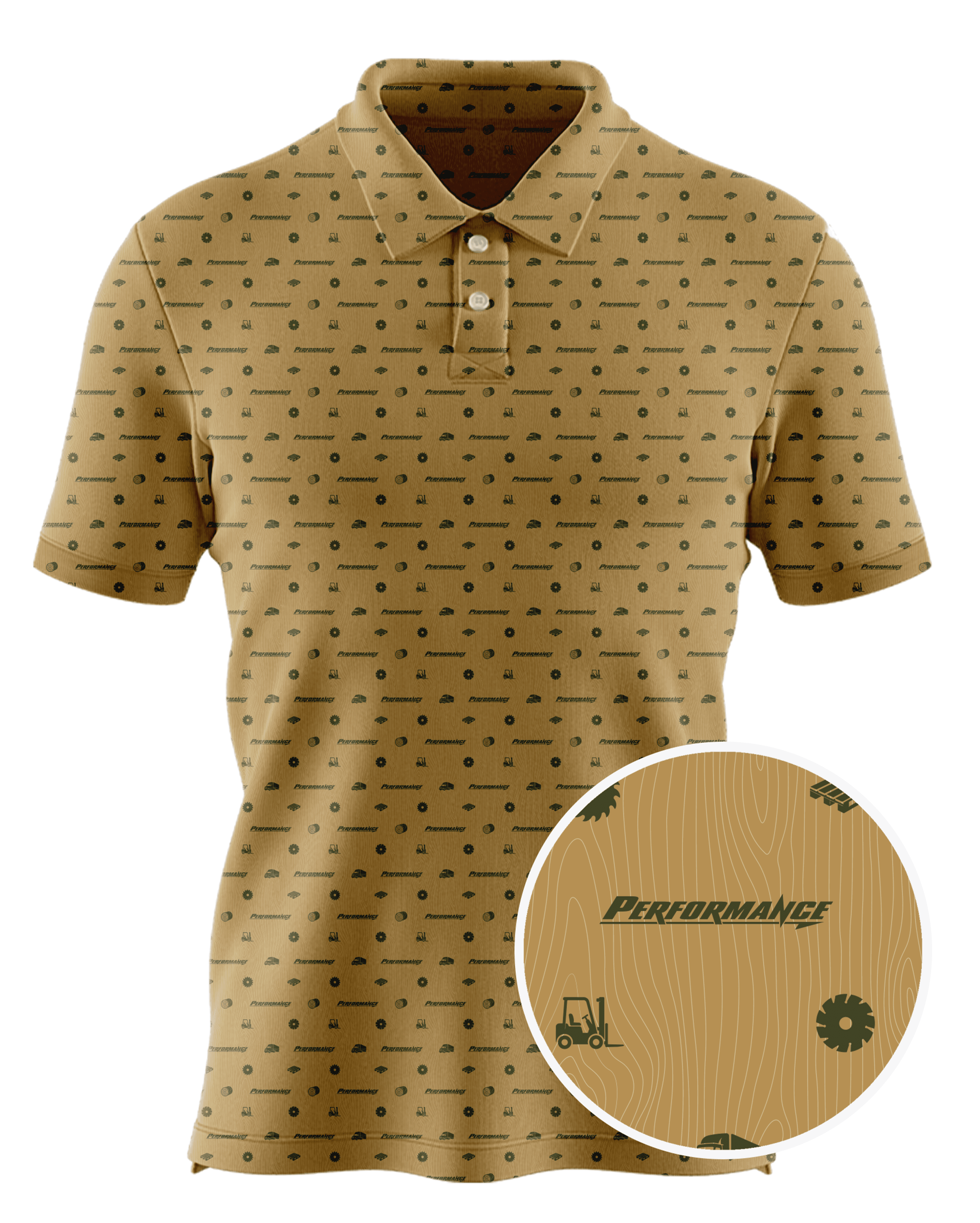 Performance Pallet LLC custom all-over print polo