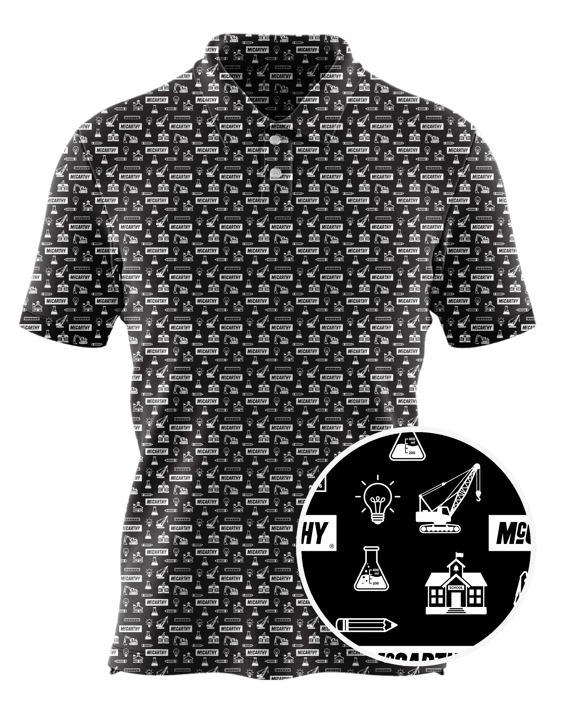 McCarthy Building Companies, Inc. custom all-over print polo