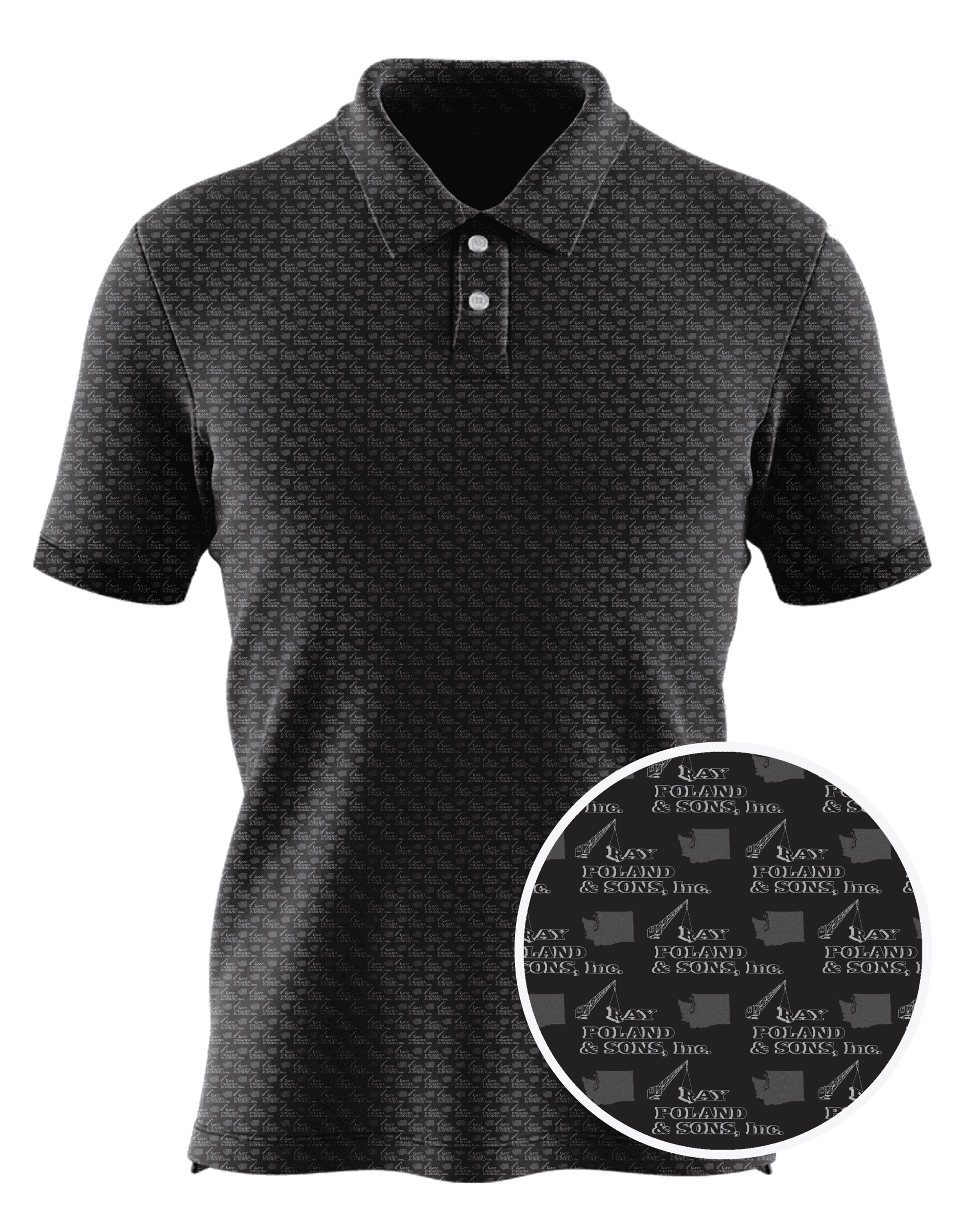 Ray Poland & Sons, Inc. custom all-over print polo