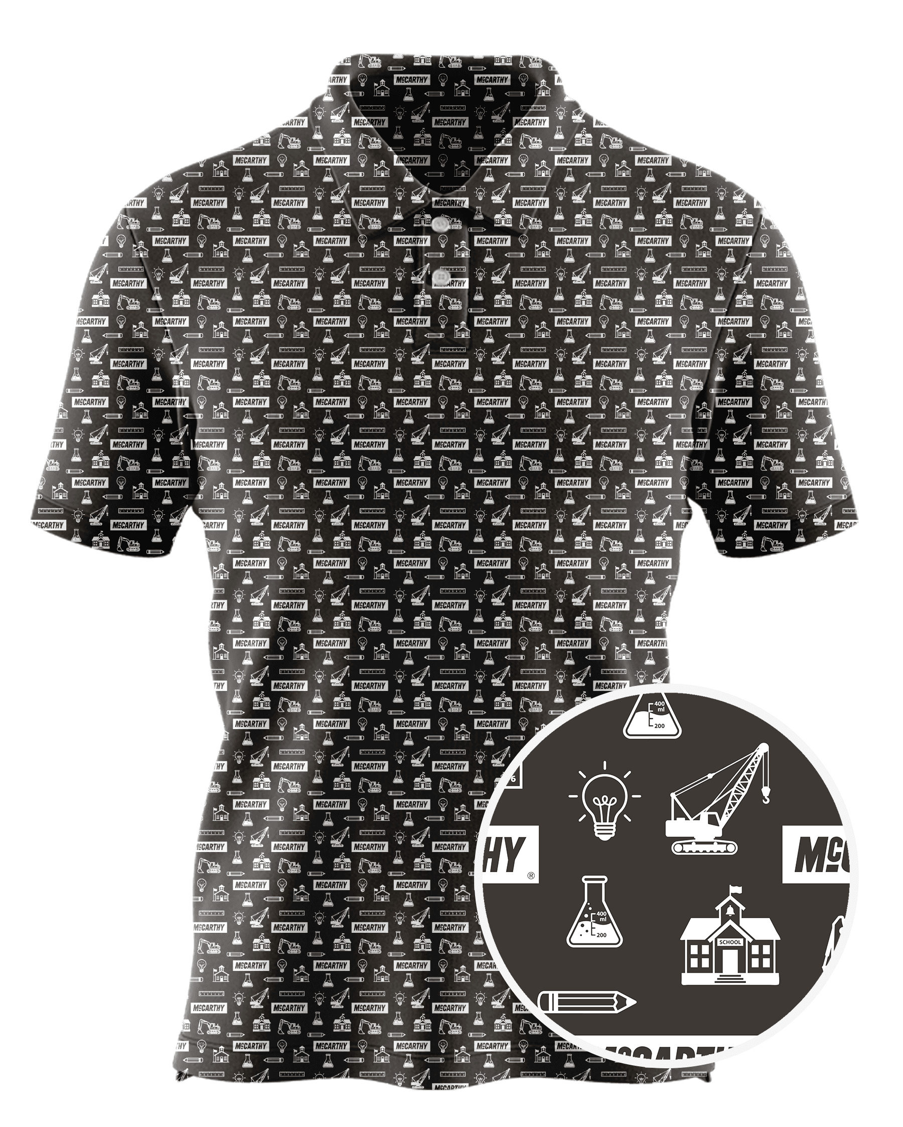 McCarthy Building Companies, Inc. custom all-over print polo