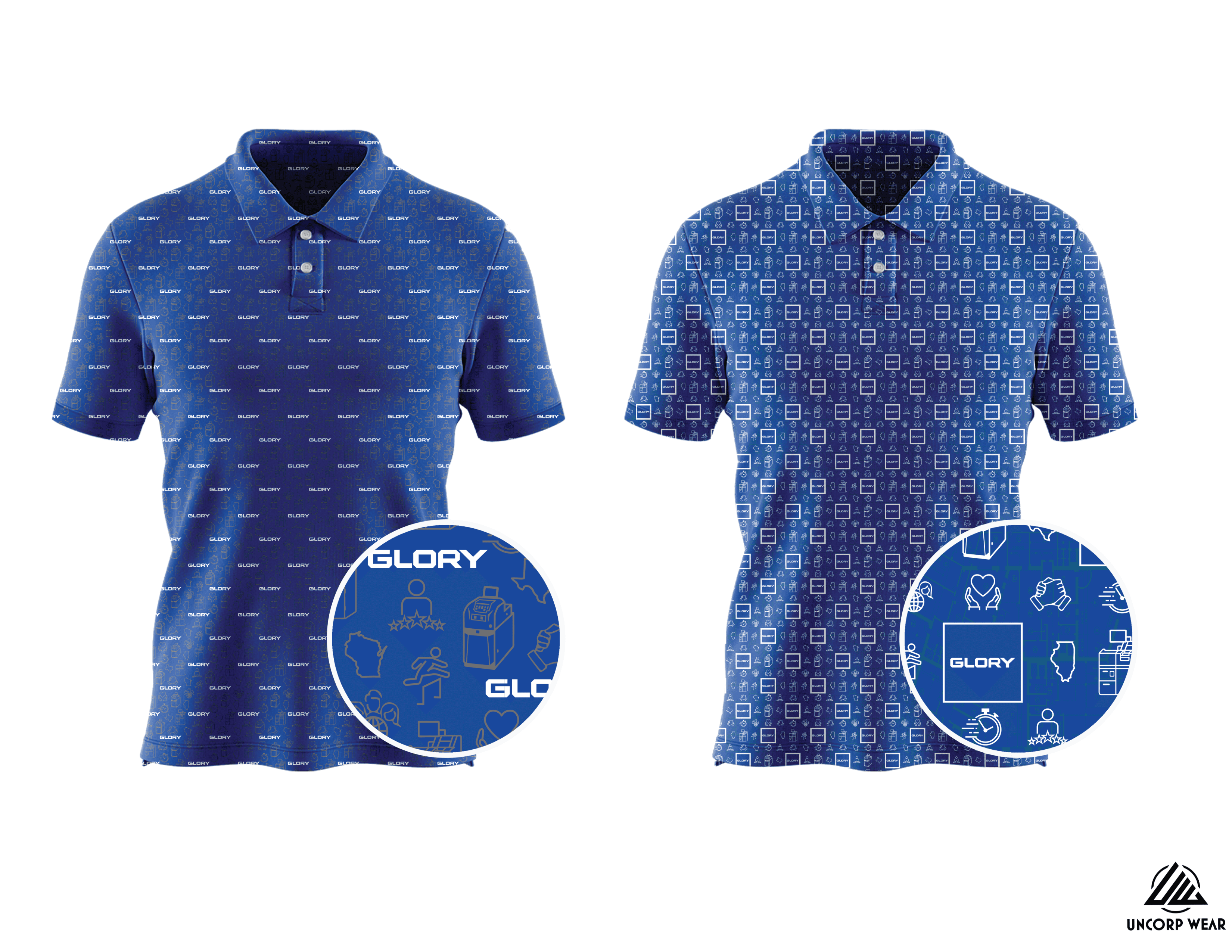 Glory Global Solutions custom all-over print polo
