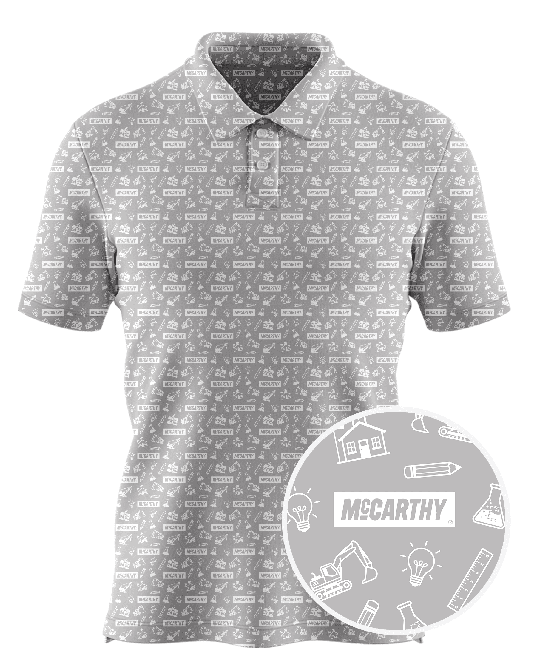 McCarthy Building Companies, Inc. custom all-over print polo