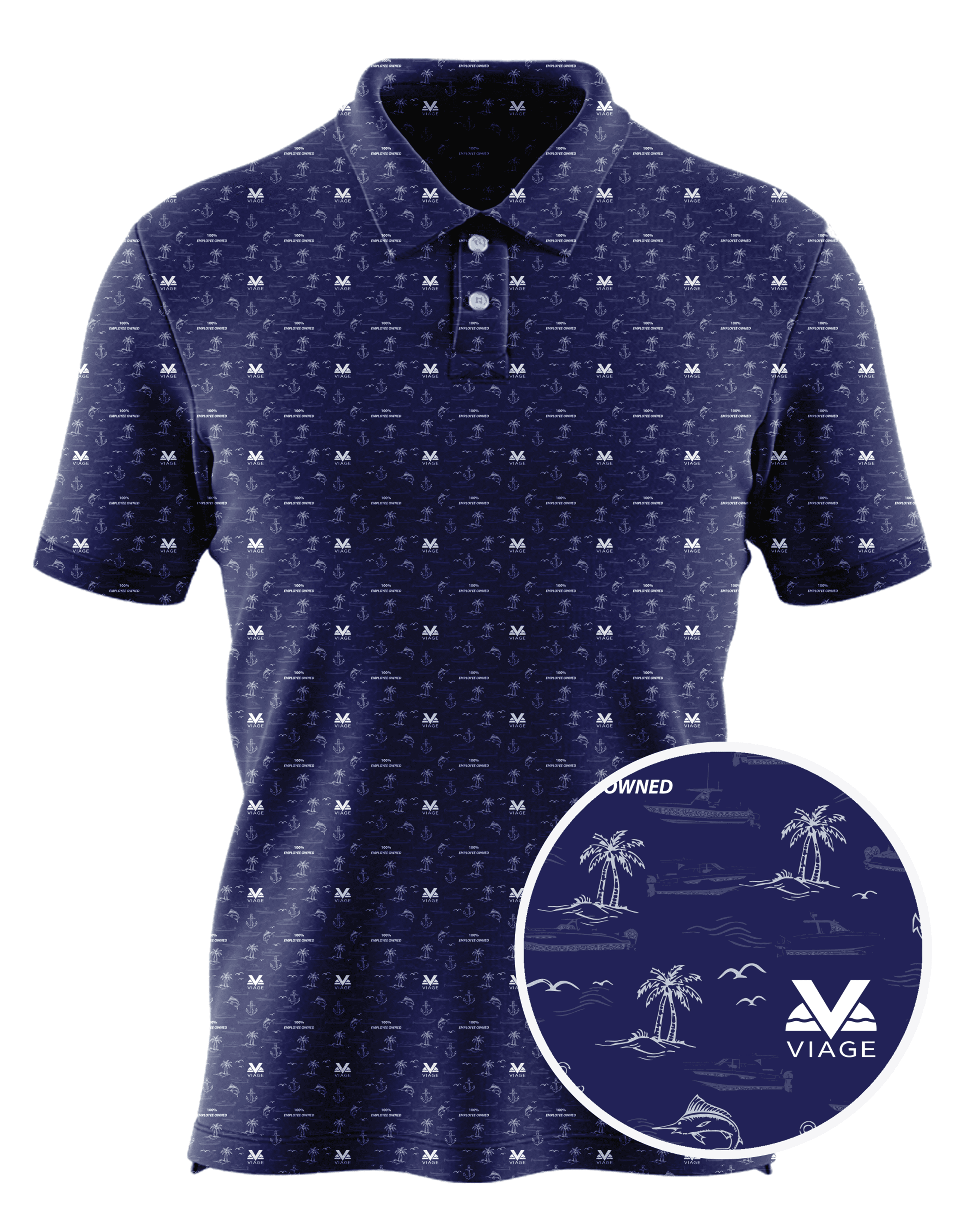Viage Group custom all-over print polo