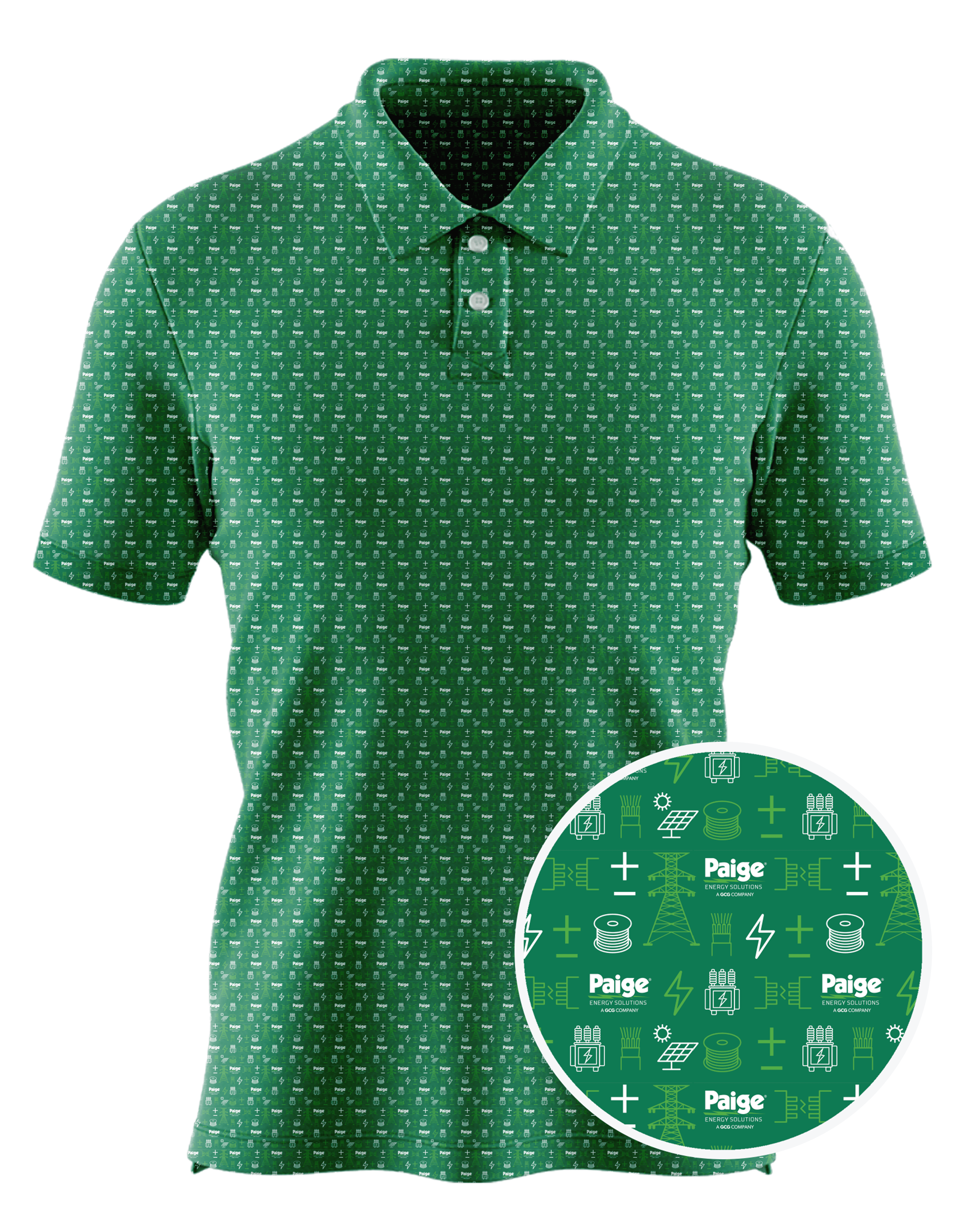 Paige Electric custom all-over print polo