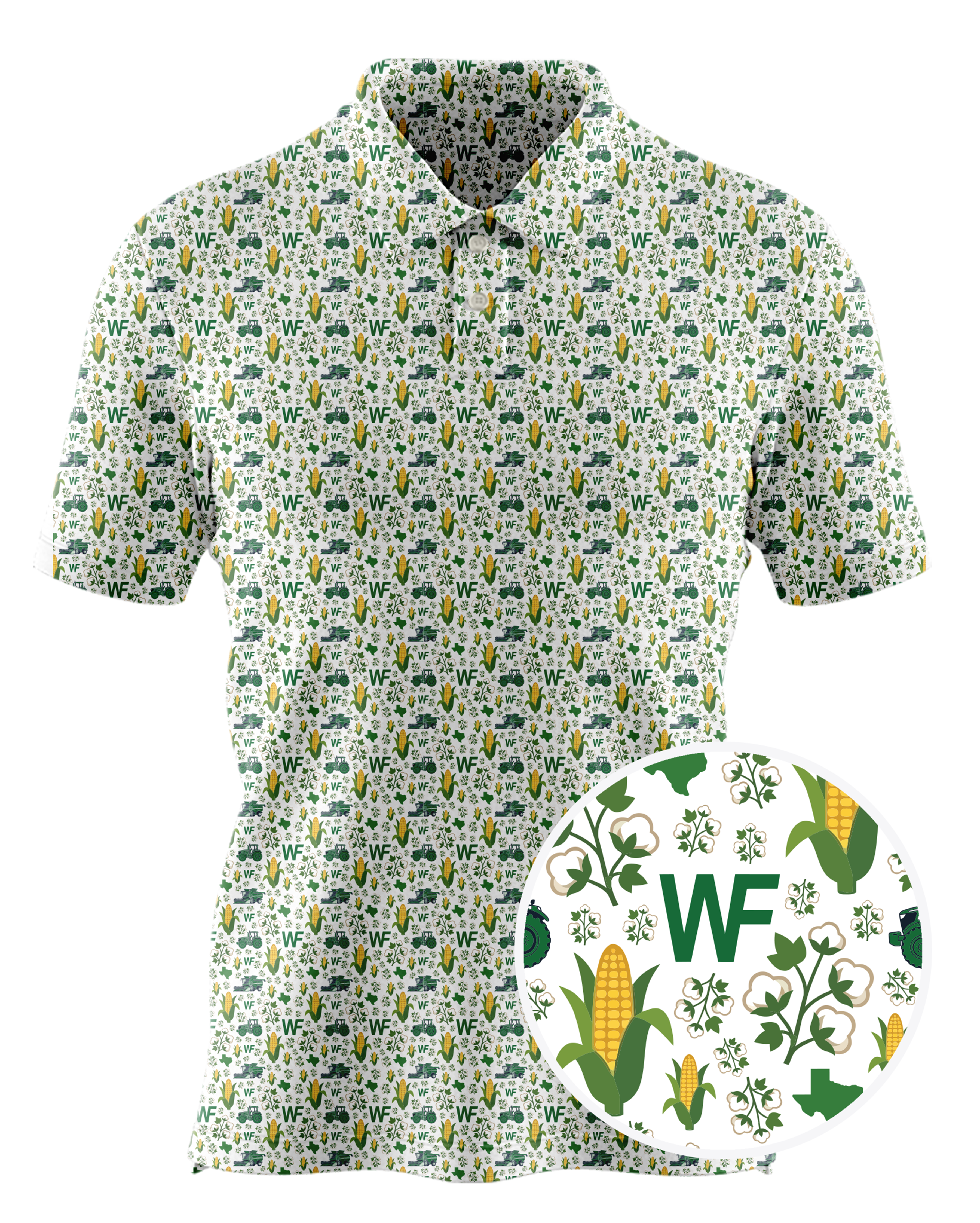 WILLIAMS FARMS custom all-over print polo