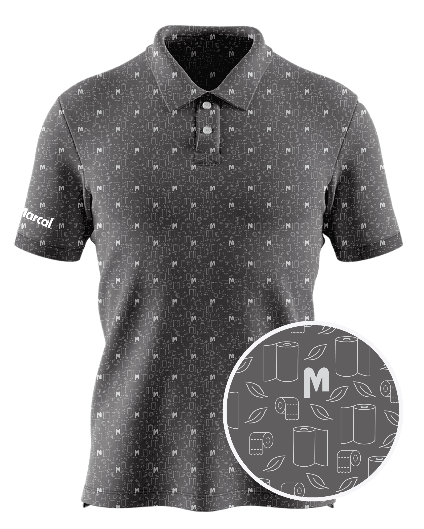 Marcal Paper custom all-over print polo