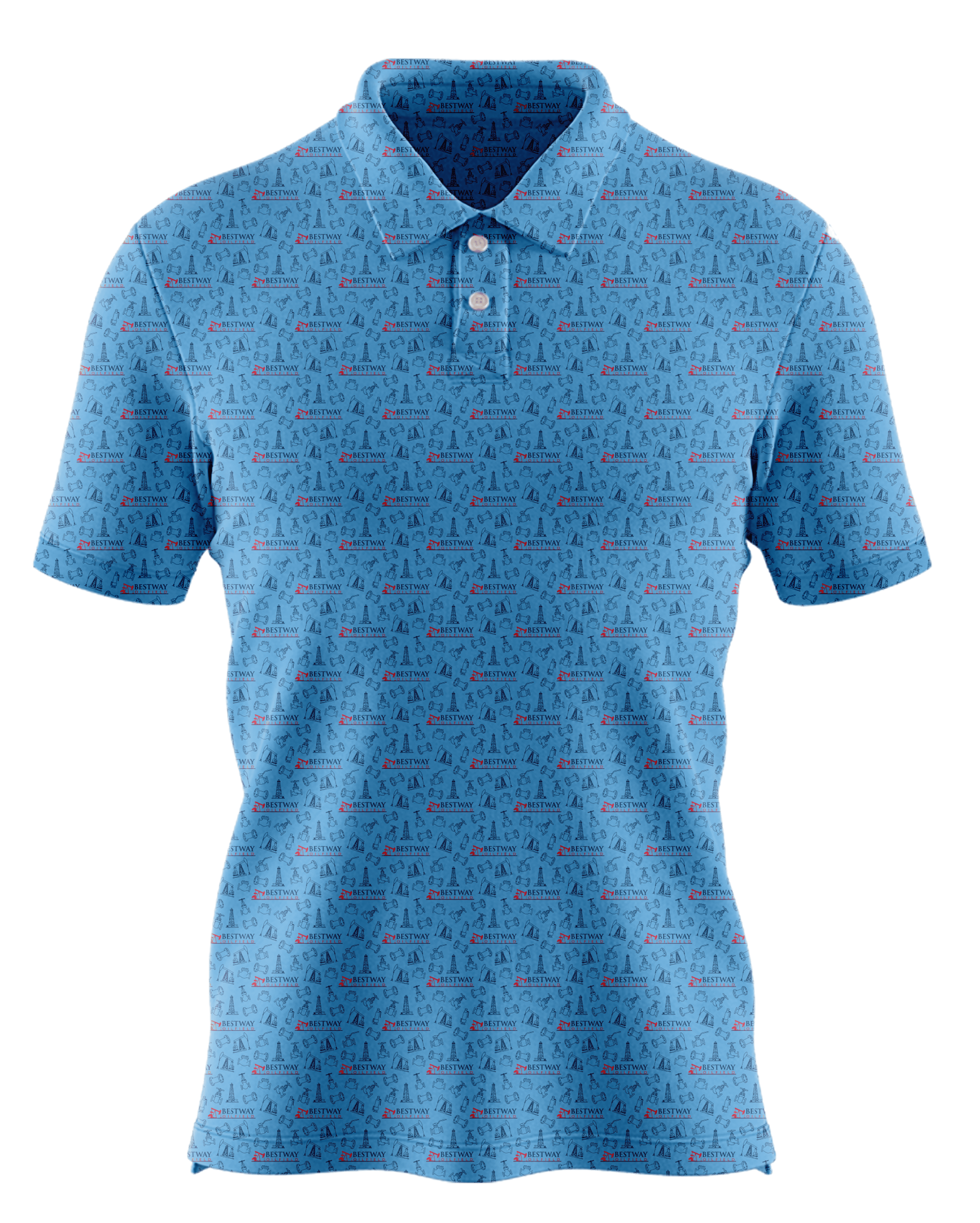 ABC Inc custom all-over print polo