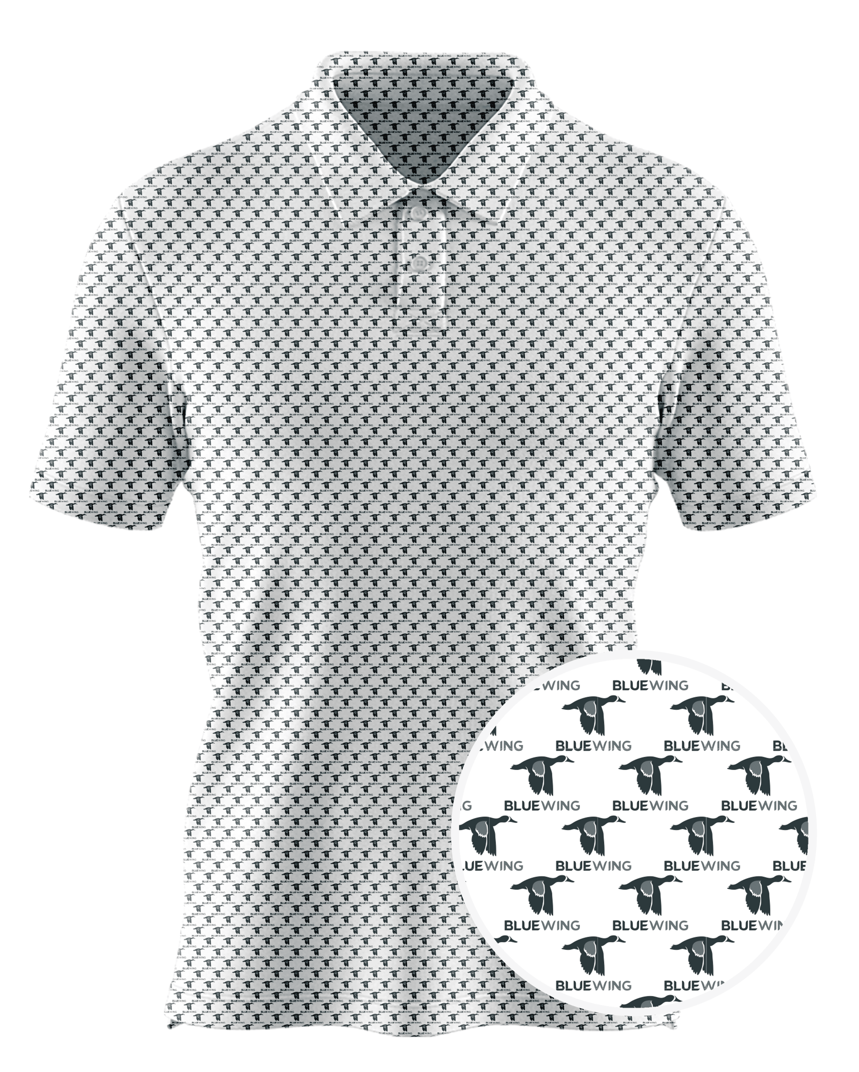 Blue Wing Municipal Contractors LLC custom all-over print polo