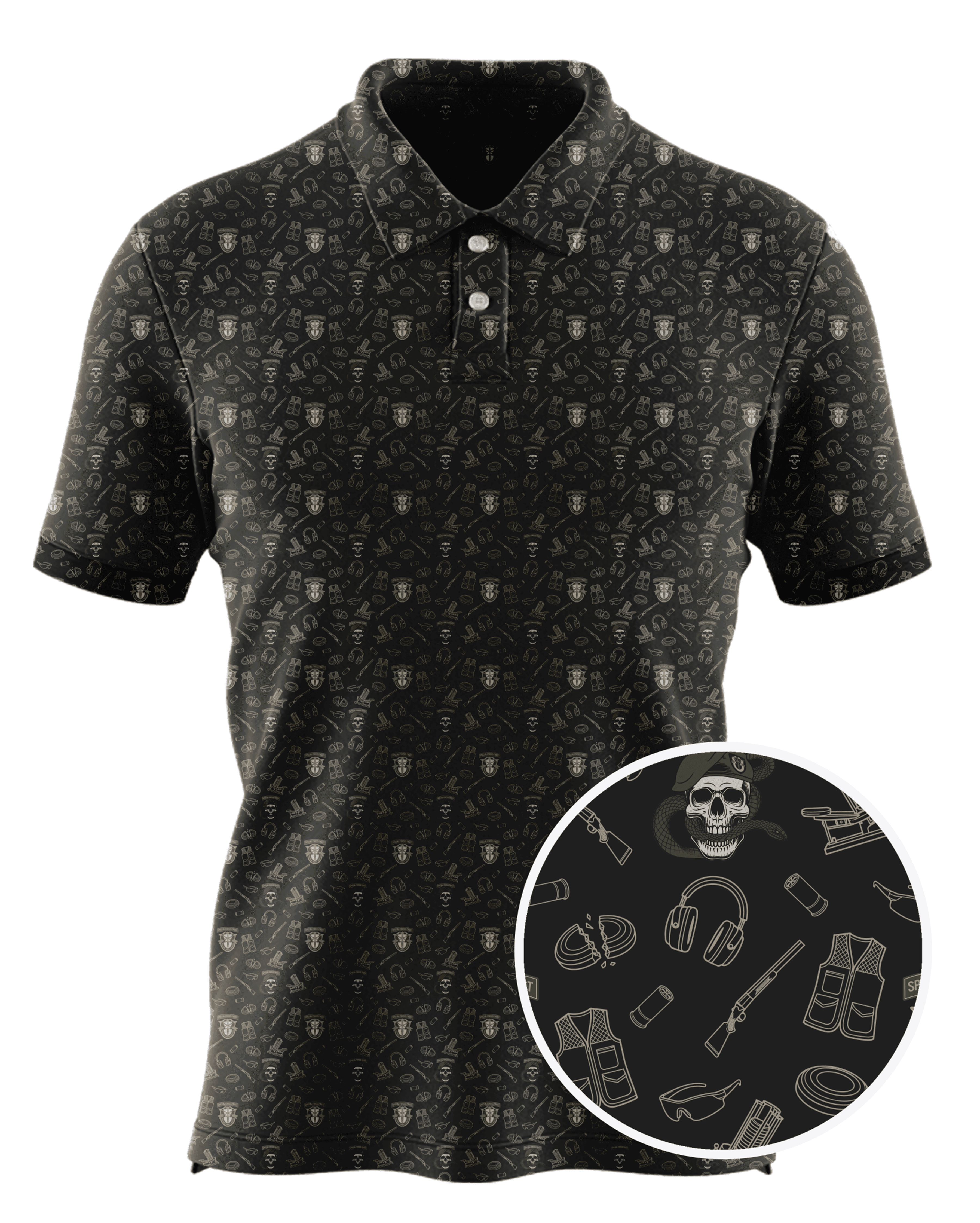 Special Forces Trust custom all-over print polo