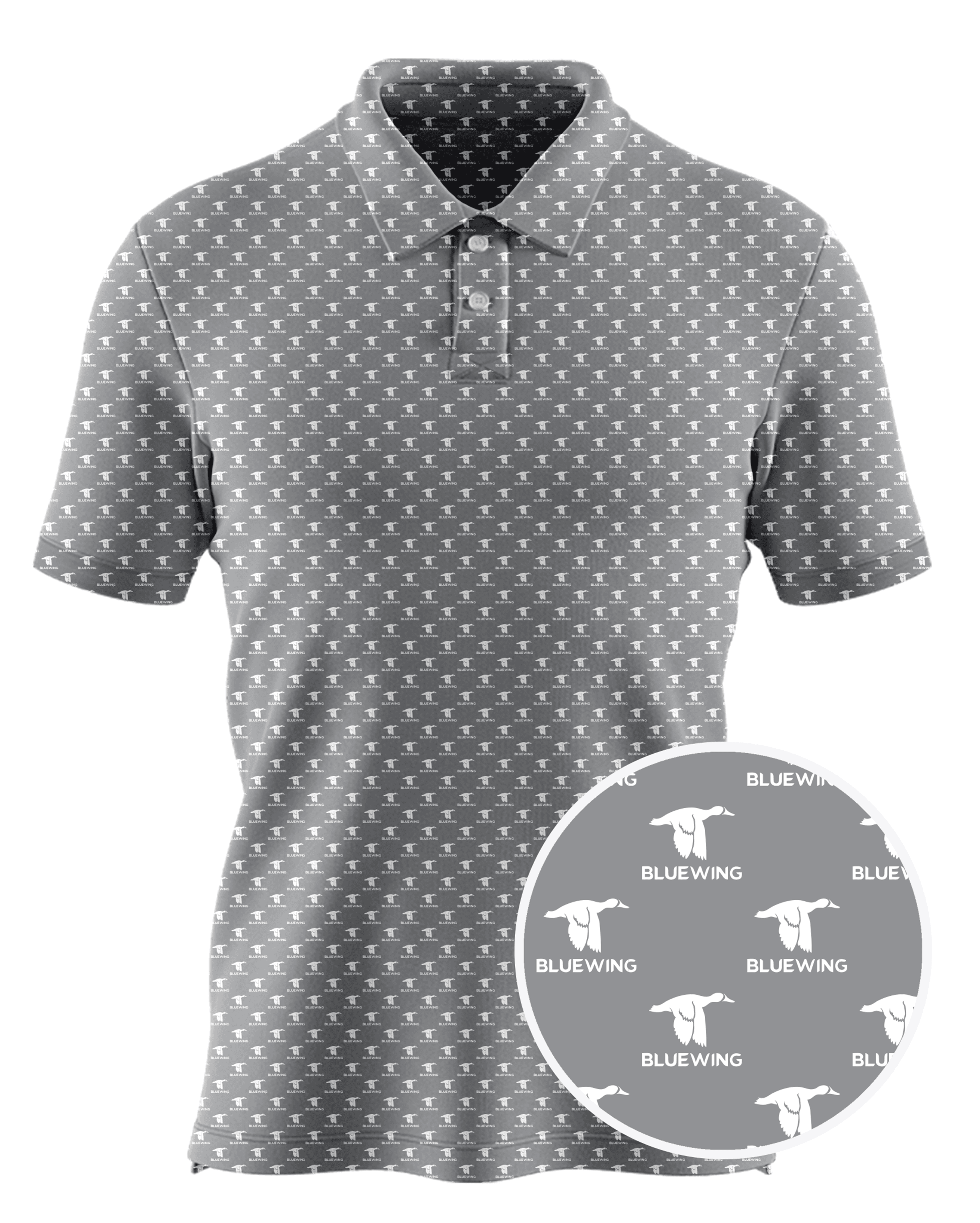 Blue Wing Municipal Contractors LLC custom all-over print polo