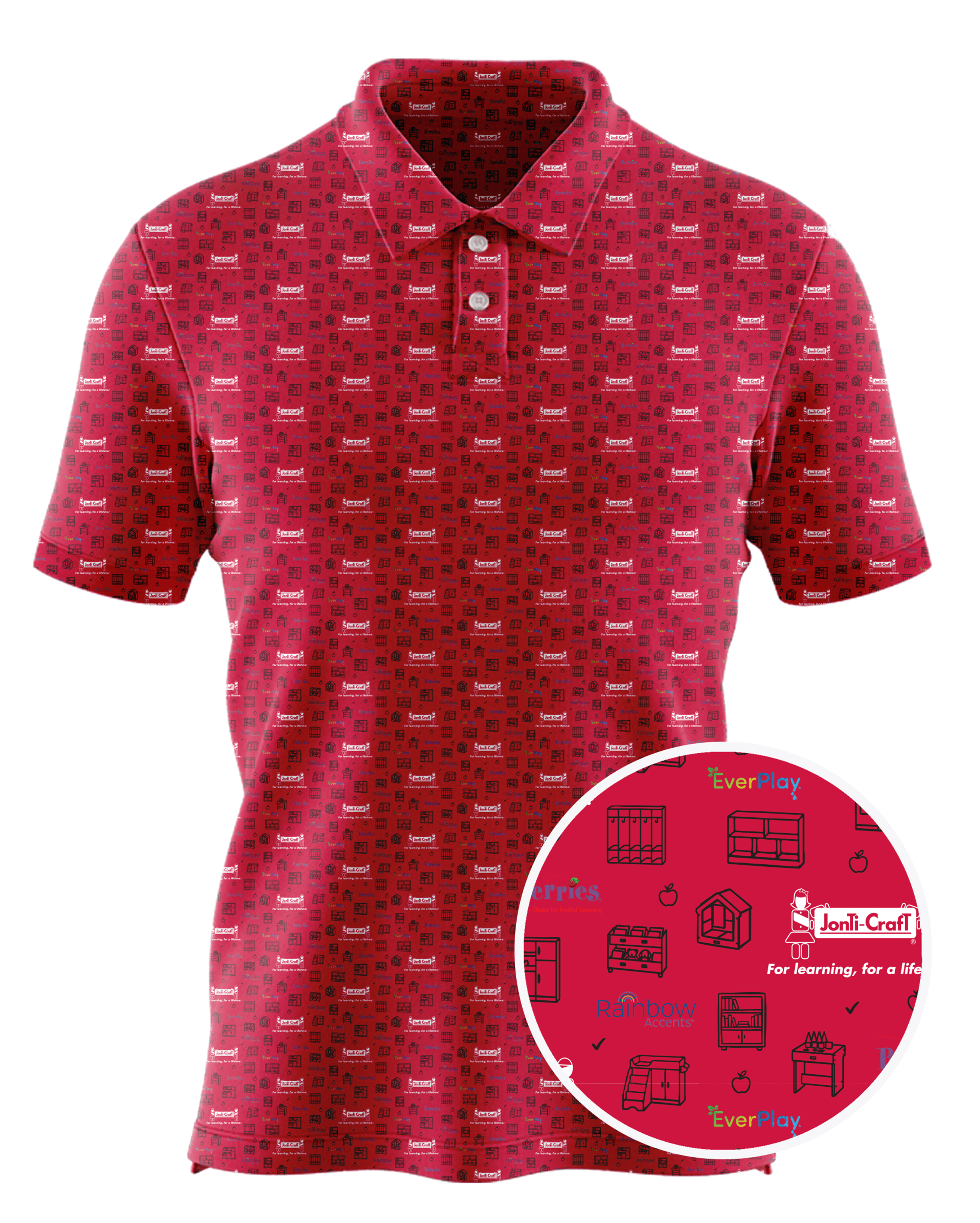 Jonti-Craft, Inc custom all-over print polo