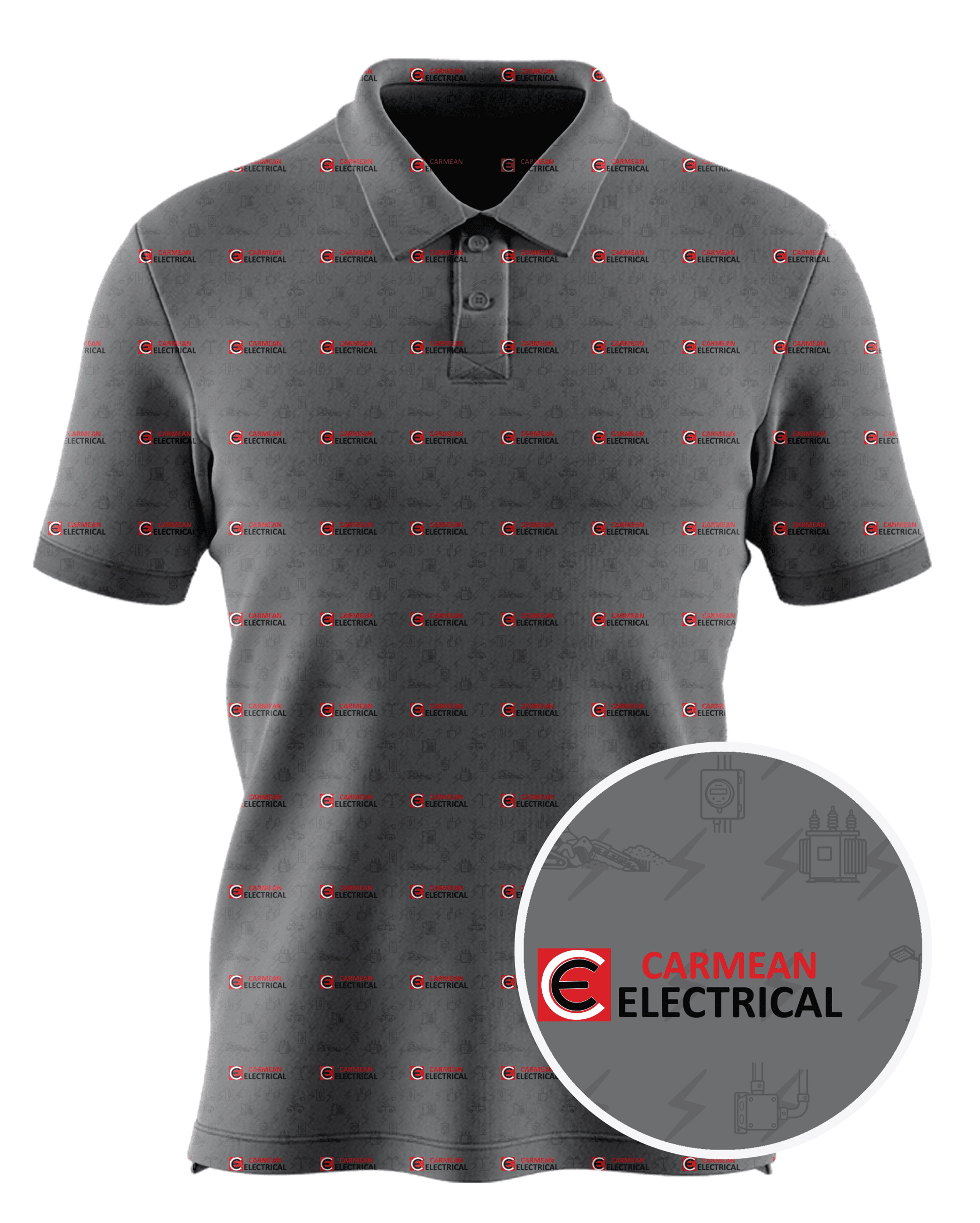 Carmean Electrical Services Inc custom all-over print polo