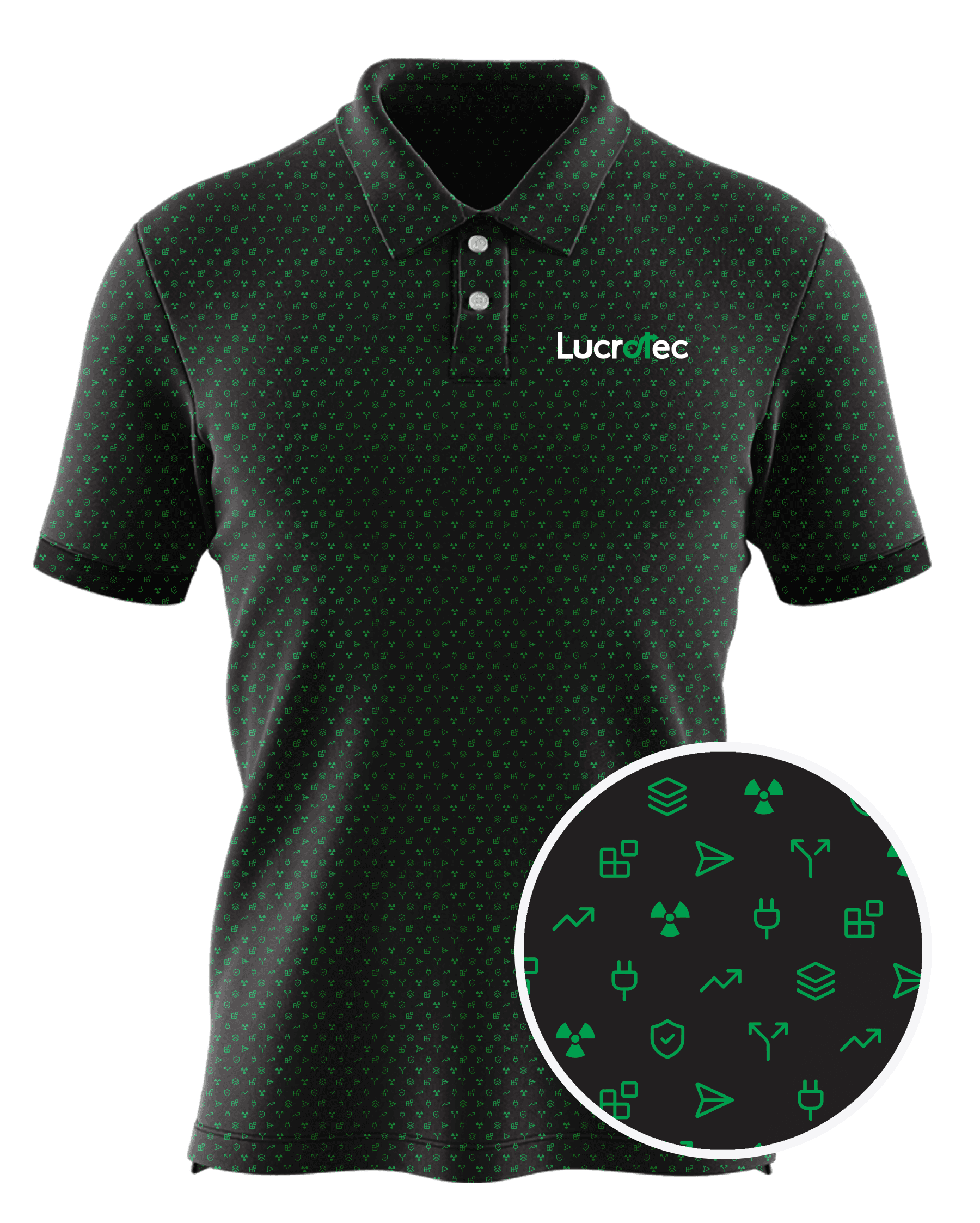 lucrotec custom all-over print polo